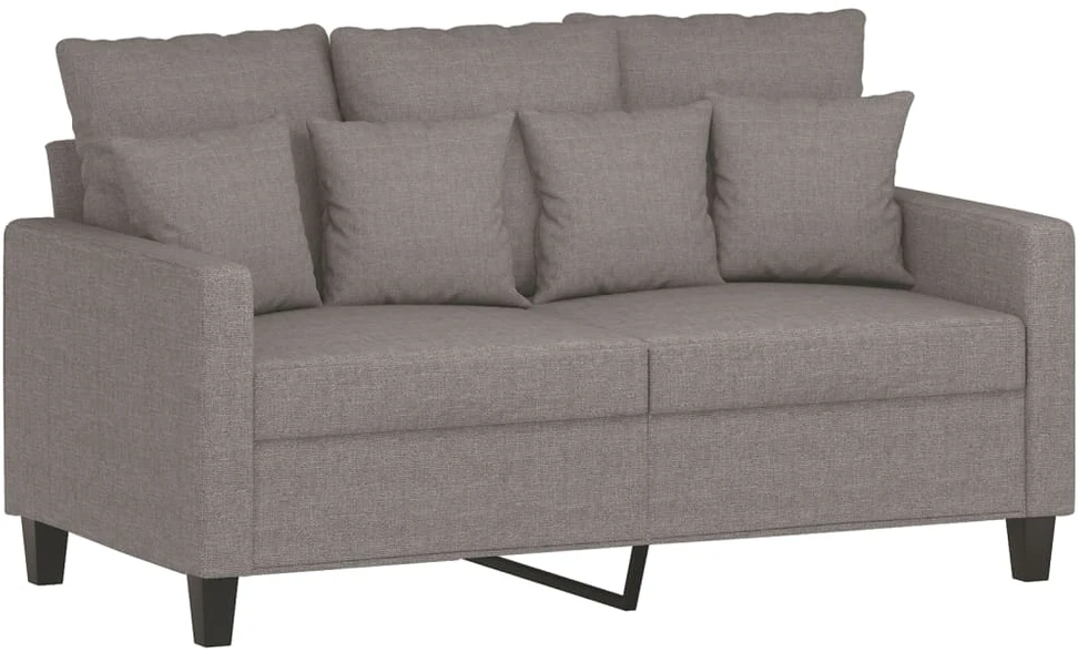 Sofa Sofos komplektas su pagalvėlėmis, 2 dalių, taupe, audinys