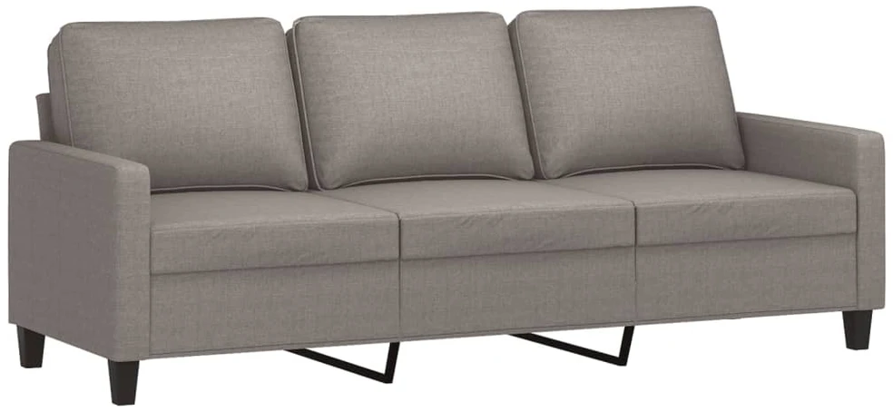 Sofa Sofos komplektas su pagalvėlėmis, 2 dalių, taupe, audinys
