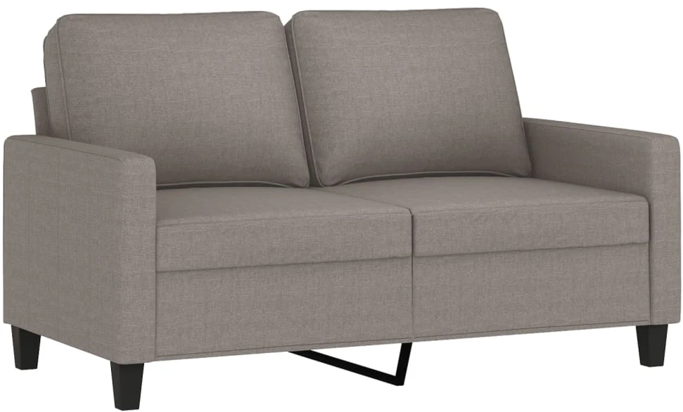 Sofa Sofos komplektas su pagalvėlėmis, 2 dalių, taupe, audinys