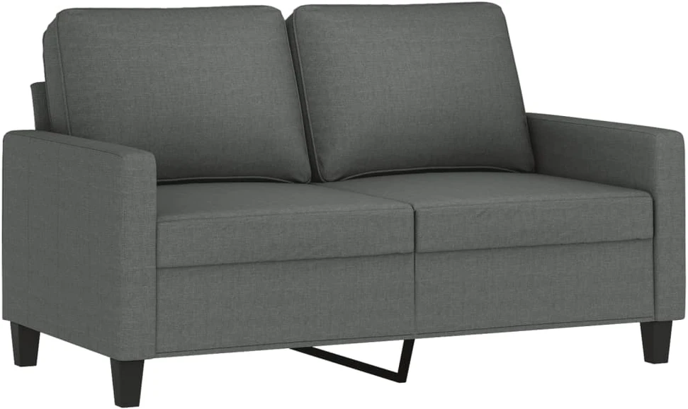 Sofa Sofos komplektas su pagalvėlėmis, 2 dalių, pilkas, audinys