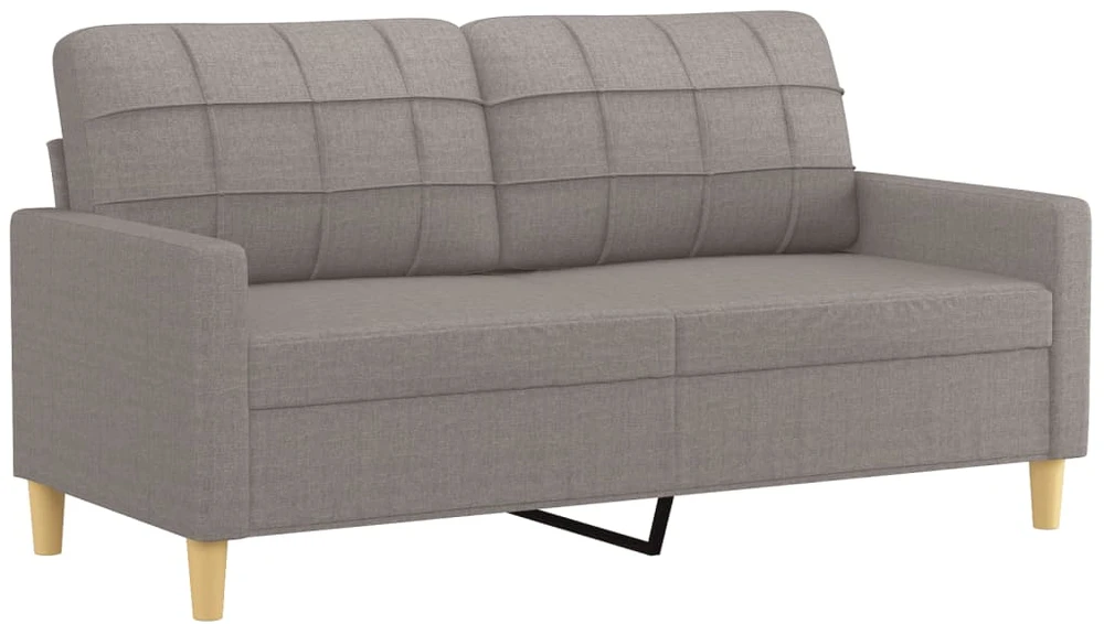 Sofa Sofos komplektas su pagalvėlėmis, 2 dalių, taupe, audinys
