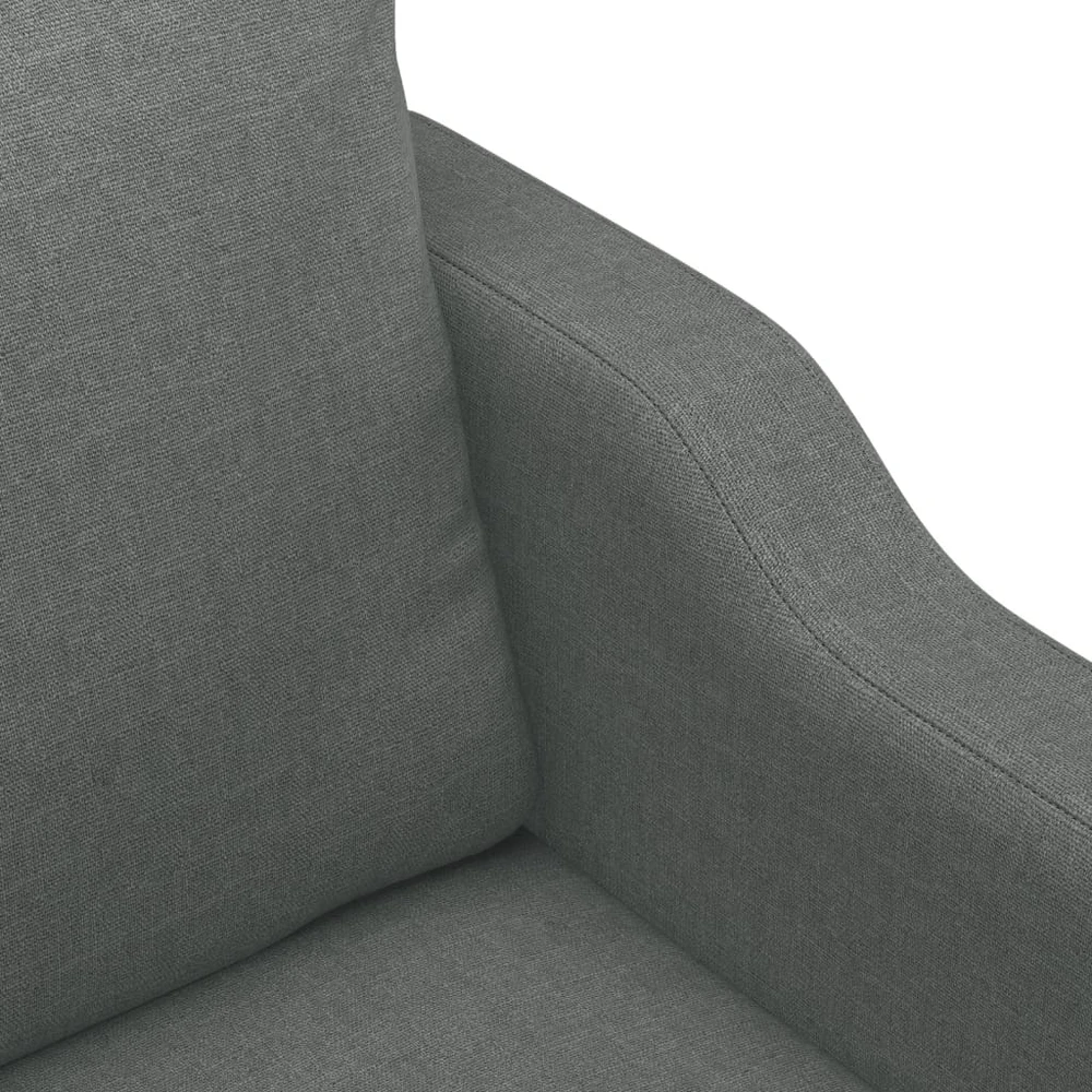 Sofa Sofos komplektas su pagalvėlėmis, 3 dalių, pilkas, audinys