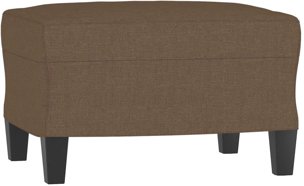 Sofa Sofos komplektas su pagalvėlėmis, 3 dalių, rudas, audinys