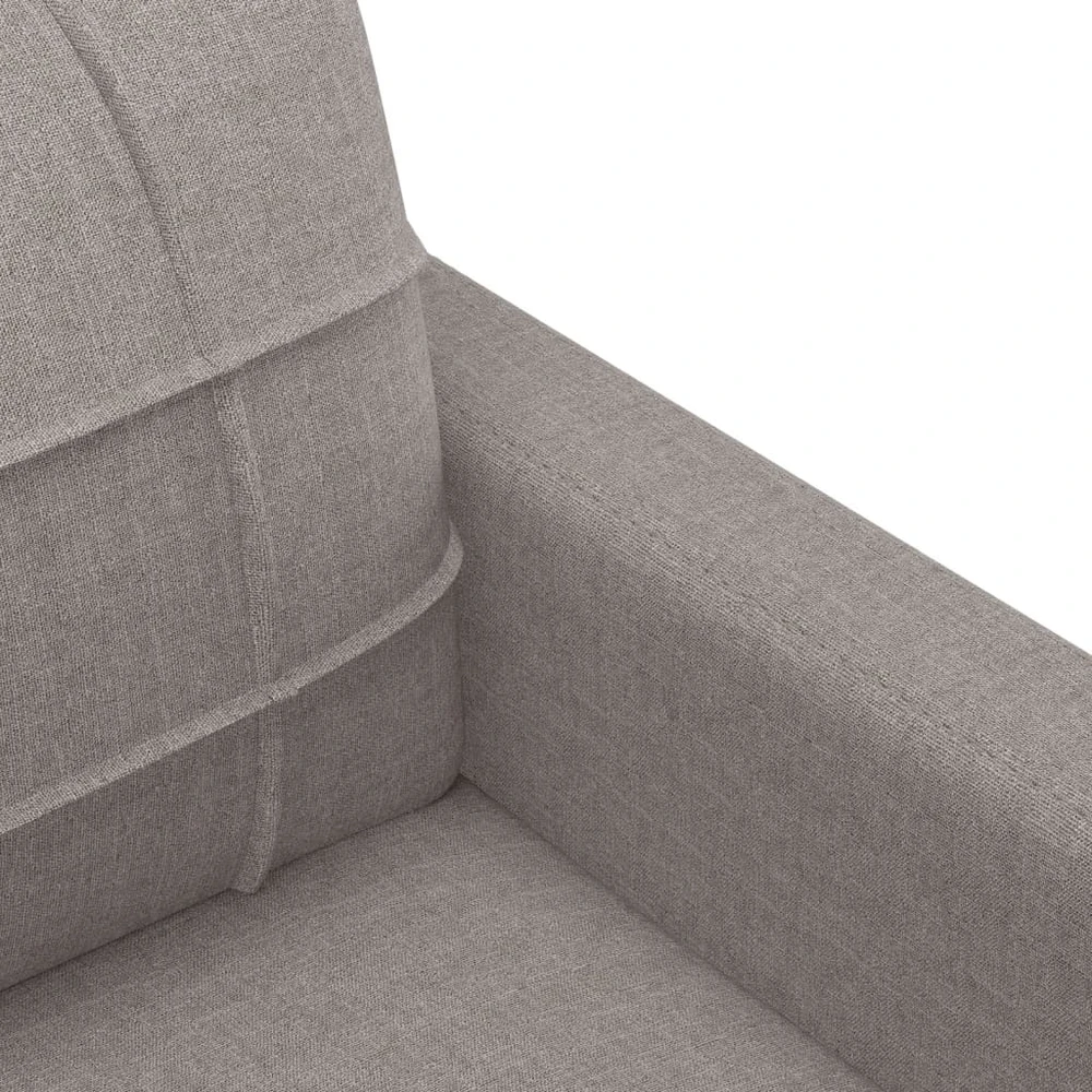 Sofa Sofos komplektas su pagalvėlėmis, 3 dalių, taupe, audinys