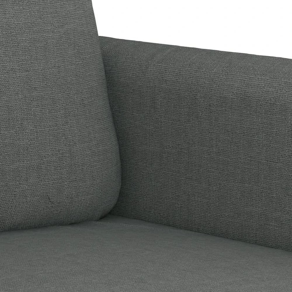 Sofa Sofos komplektas su pagalvėlėmis, 3 dalių, pilkas, audinys