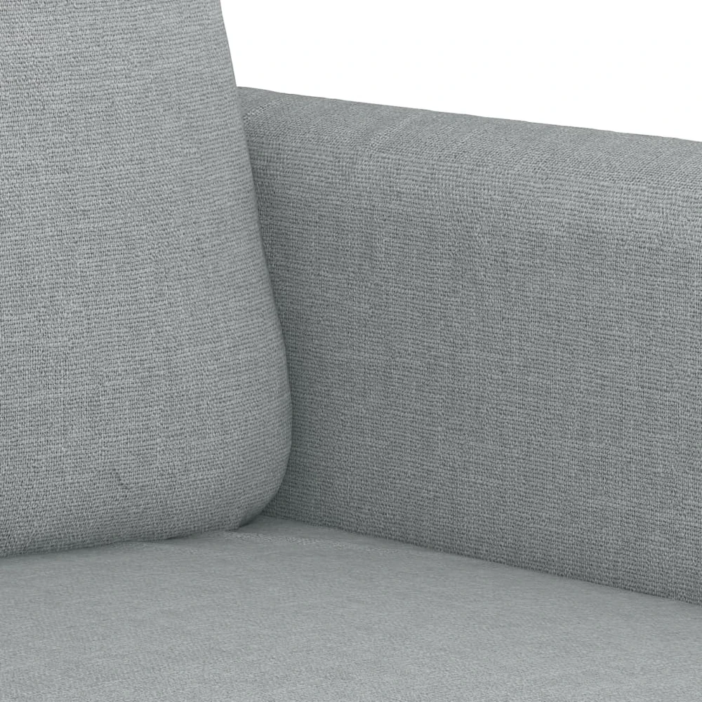 Sofa Sofos komplektas su pagalvėlėmis, 3 dalių, pilkas, audinys