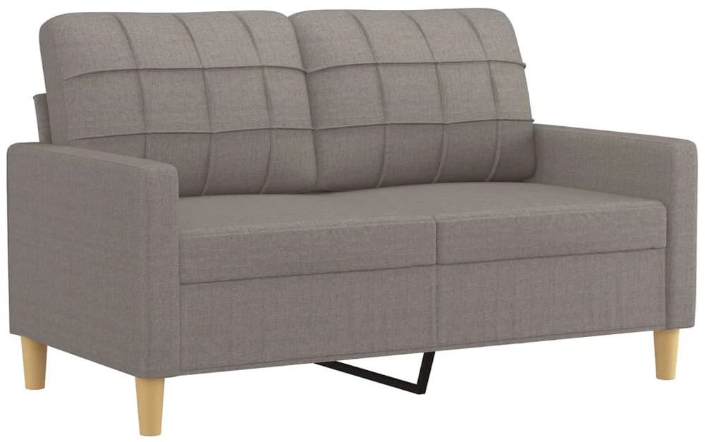 Sofa Sofos komplektas su pagalvėlėmis, 3 dalių, taupe, audinys