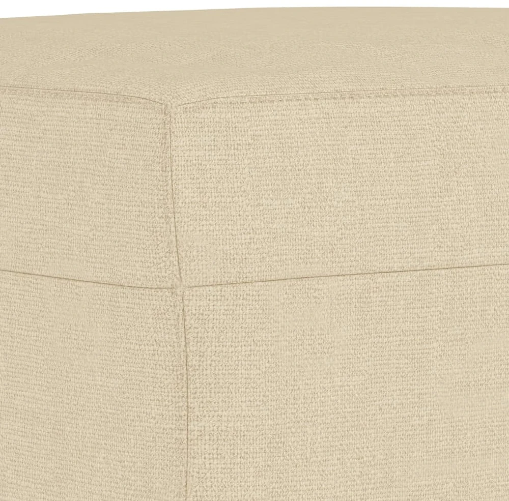 Sofa Sofos komplektas su pagalvėlėmis, 3 dalių, kreminis, audinys