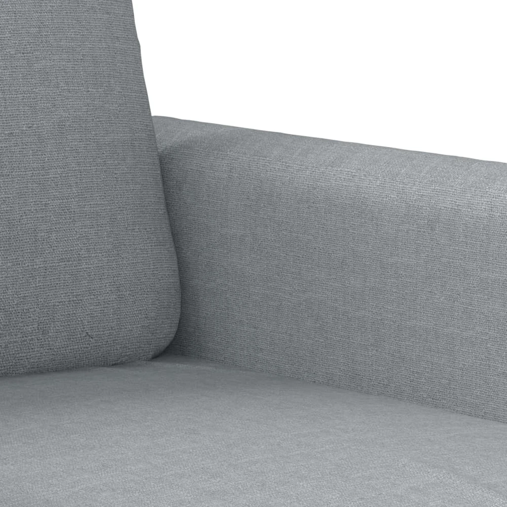 Sofa Sofos komplektas su pagalvėlėmis, 3 dalių, pilkas, audinys