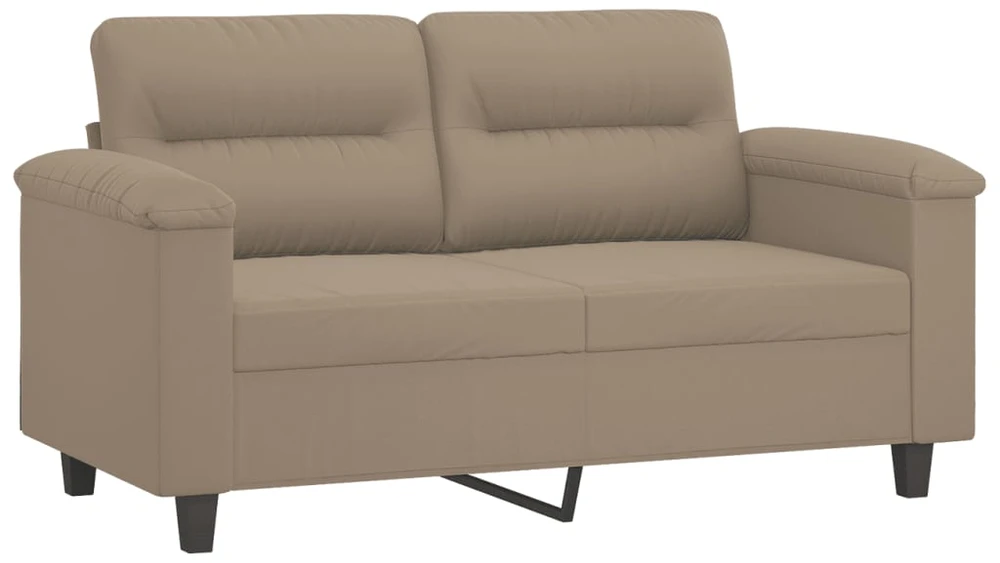 Sofa Sofos komplektas su pagalvėlėmis, 3 dalių, taupe, audinys