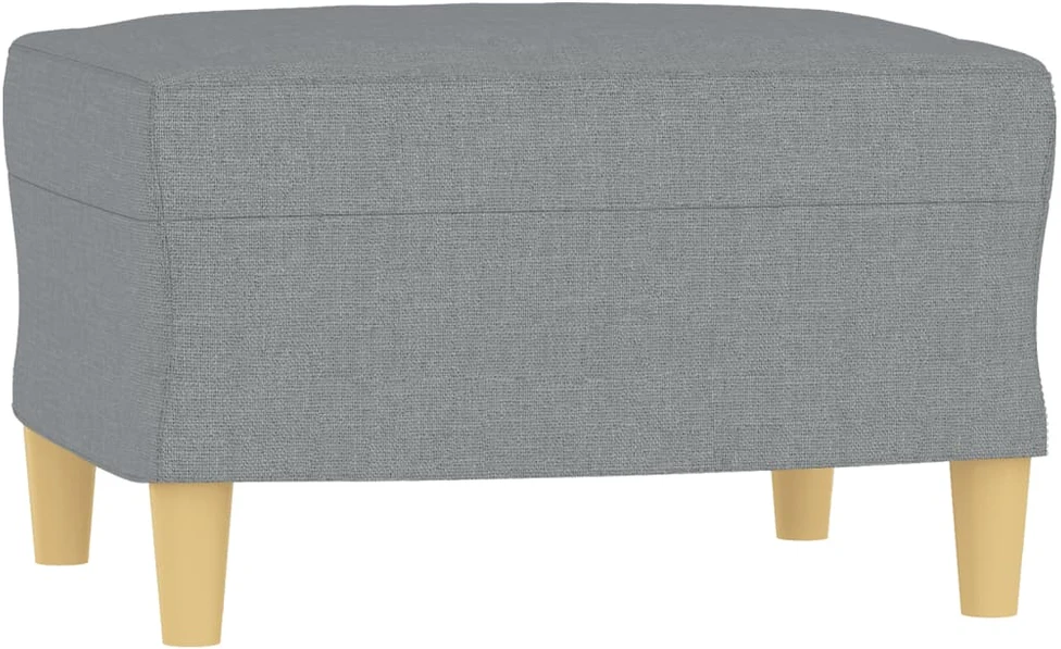 Sofa Sofos komplektas su pagalvėlėmis, 3 dalių, pilkas, audinys