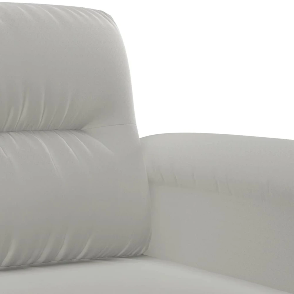 Sofa Sofos komplektas su pagalvėlėmis, 3 dalių, pilkas, audinys
