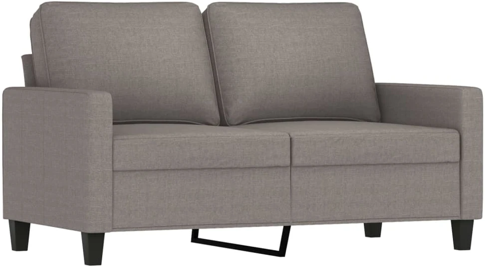 Sofa Sofos komplektas su pagalvėlėmis, 3 dalių, taupe, audinys