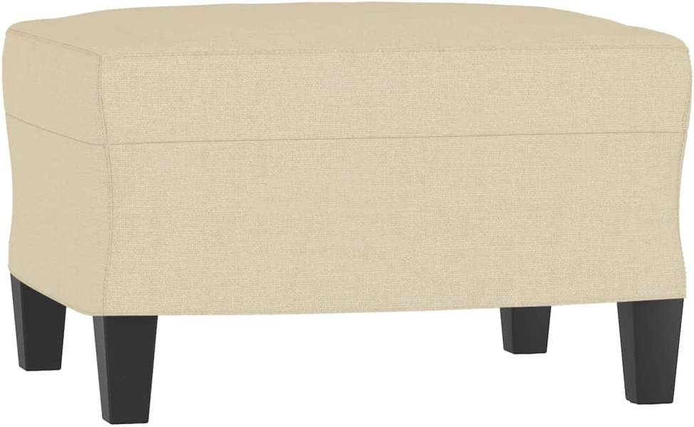 Sofa Sofos komplektas su pagalvėlėmis, 3 dalių, kreminis, audinys