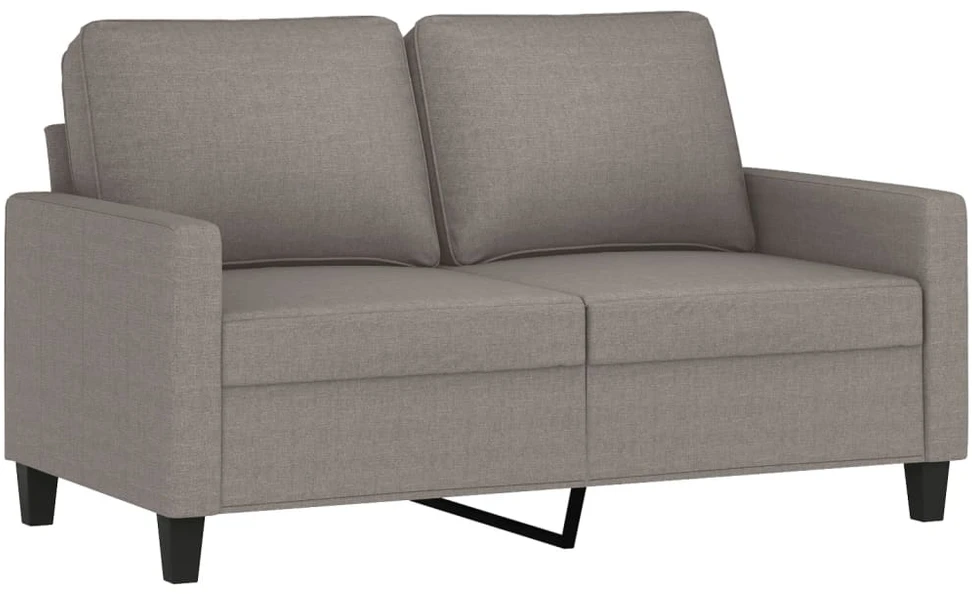 Sofa Sofos komplektas su pagalvėlėmis, 3 dalių, taupe, audinys