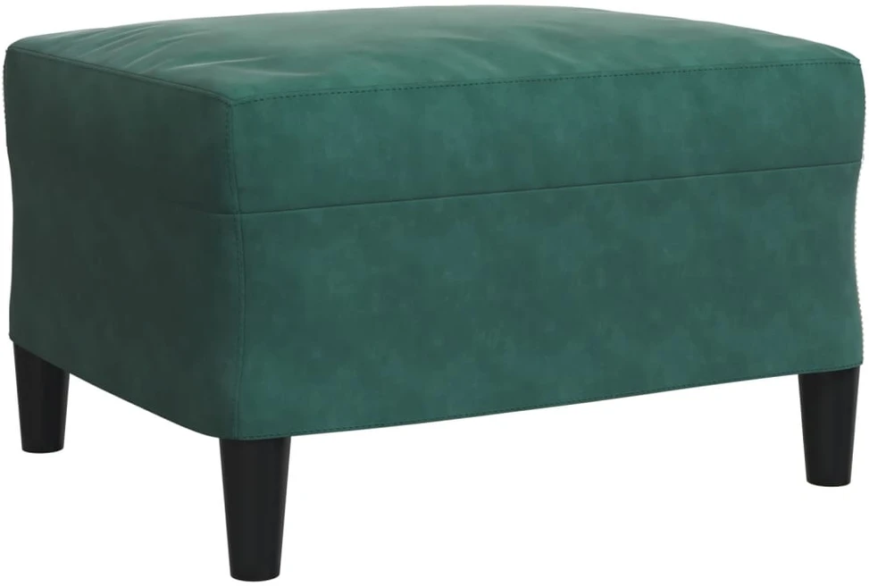 Sofa Sofos komplektas su pagalvėlėmis, 3 dalių, žalias, aksomas