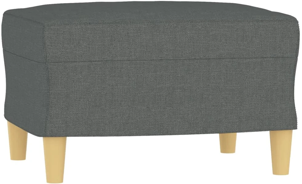 Sofa Sofos komplektas su pagalvėlėmis, 3 dalių, pilkas, audinys