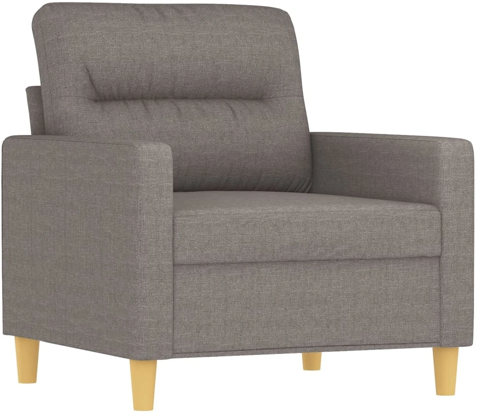 Sofa Sofos komplektas su pagalvėlėmis, 4 dalių, taupe, audinys