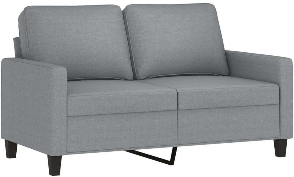 Sofa Sofos komplektas su pagalvėlėmis, 4 dalių, pilkas, audinys
