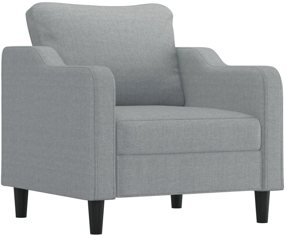 Sofa Sofos komplektas su pagalvėlėmis, 4 dalių, pilkas, audinys