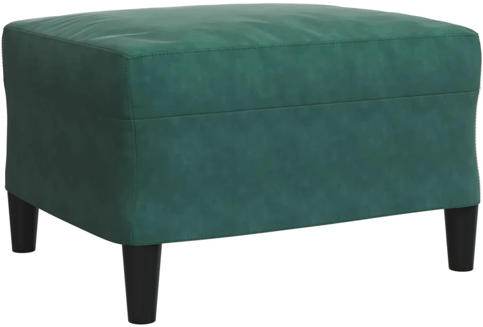Sofa Sofos komplektas su pagalvėlėmis, 4 dalių, žalias, aksomas