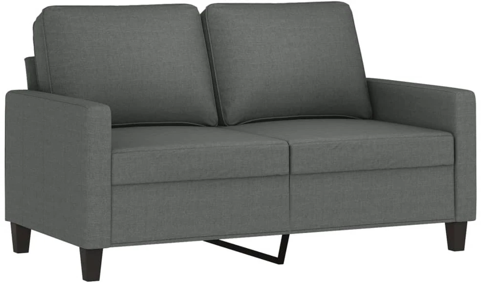 Sofa Sofos komplektas su pagalvėlėmis, 4 dalių, pilkas, audinys