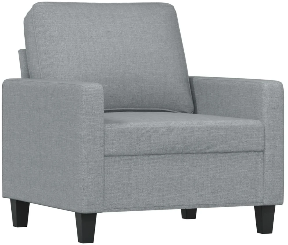 Sofa Sofos komplektas su pagalvėlėmis, 4 dalių, pilkas, audinys