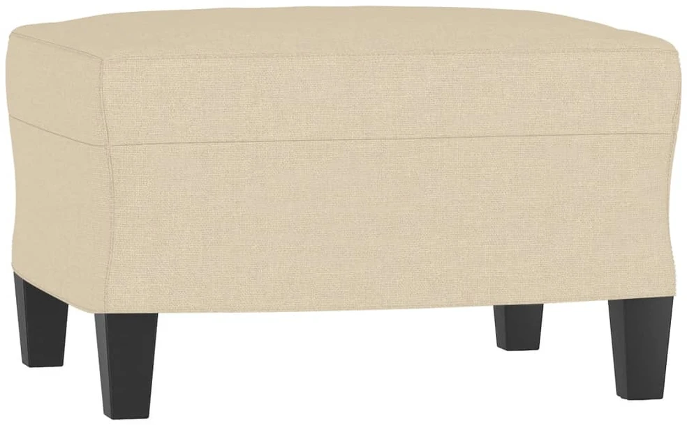 Sofa Sofos komplektas su pagalvėlėmis, 4 dalių, kreminis, audinys