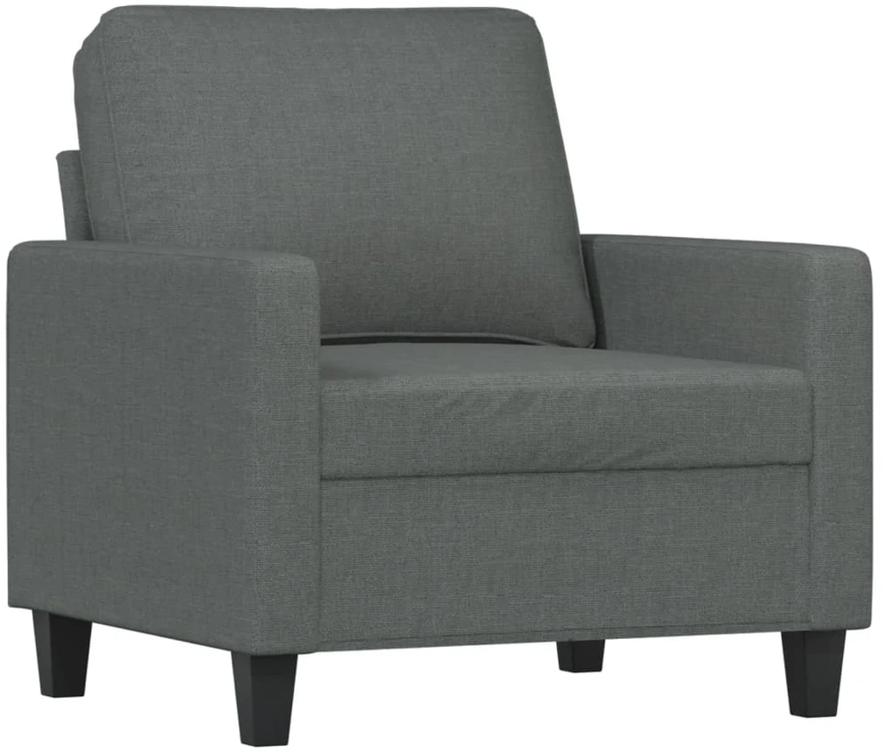 Sofa Sofos komplektas su pagalvėlėmis, 4 dalių, pilkas, audinys