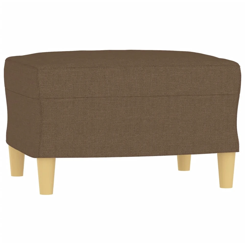 Sofa Sofos komplektas su pagalvėlėmis, 4 dalių, rudas, audinys