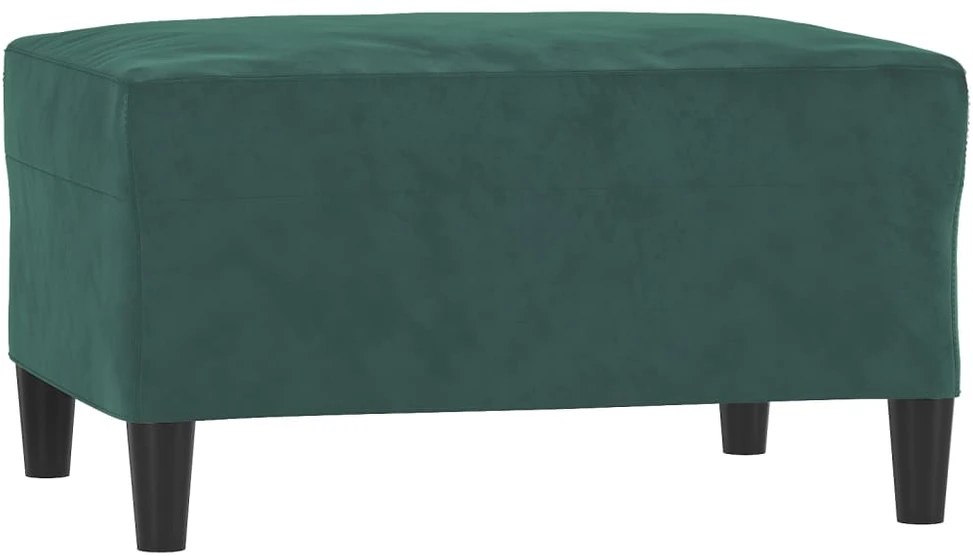 Sofa Sofos komplektas su pagalvėlėmis, 4 dalių, žalias, aksomas