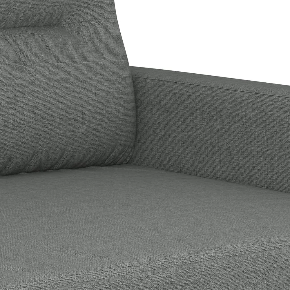 Sofa Sofos komplektas su pagalvėmis, 2 dalių, pilkas, audinys
