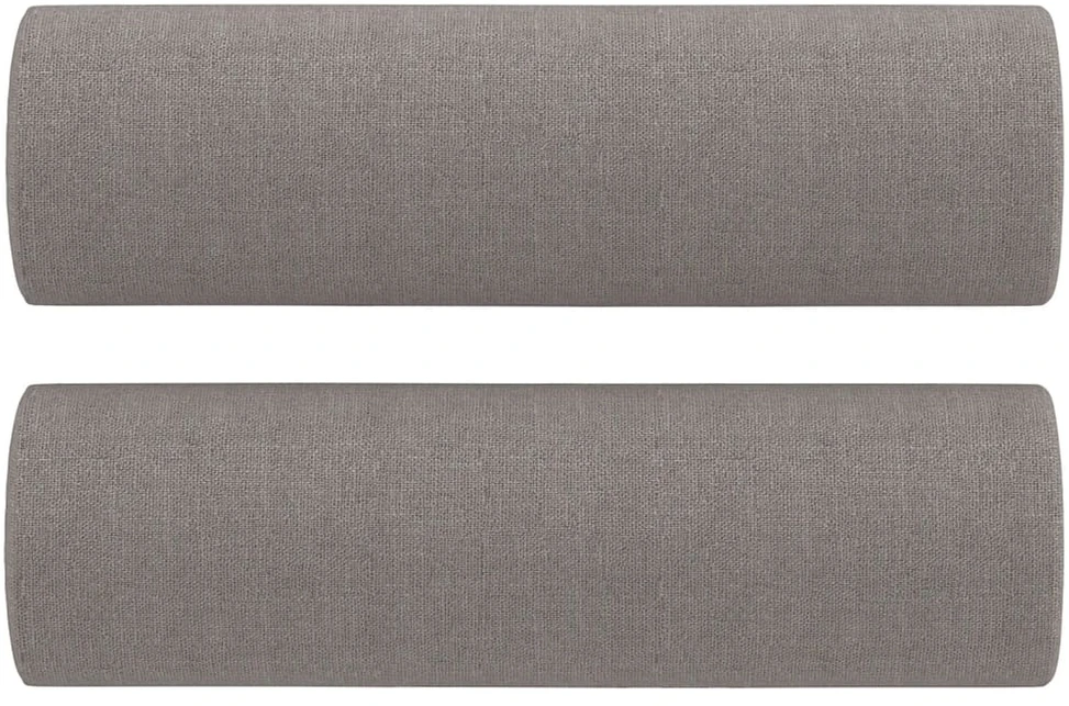 Sofa Sofos komplektas su pagalvėmis, 2 dalių, taupe, audinys
