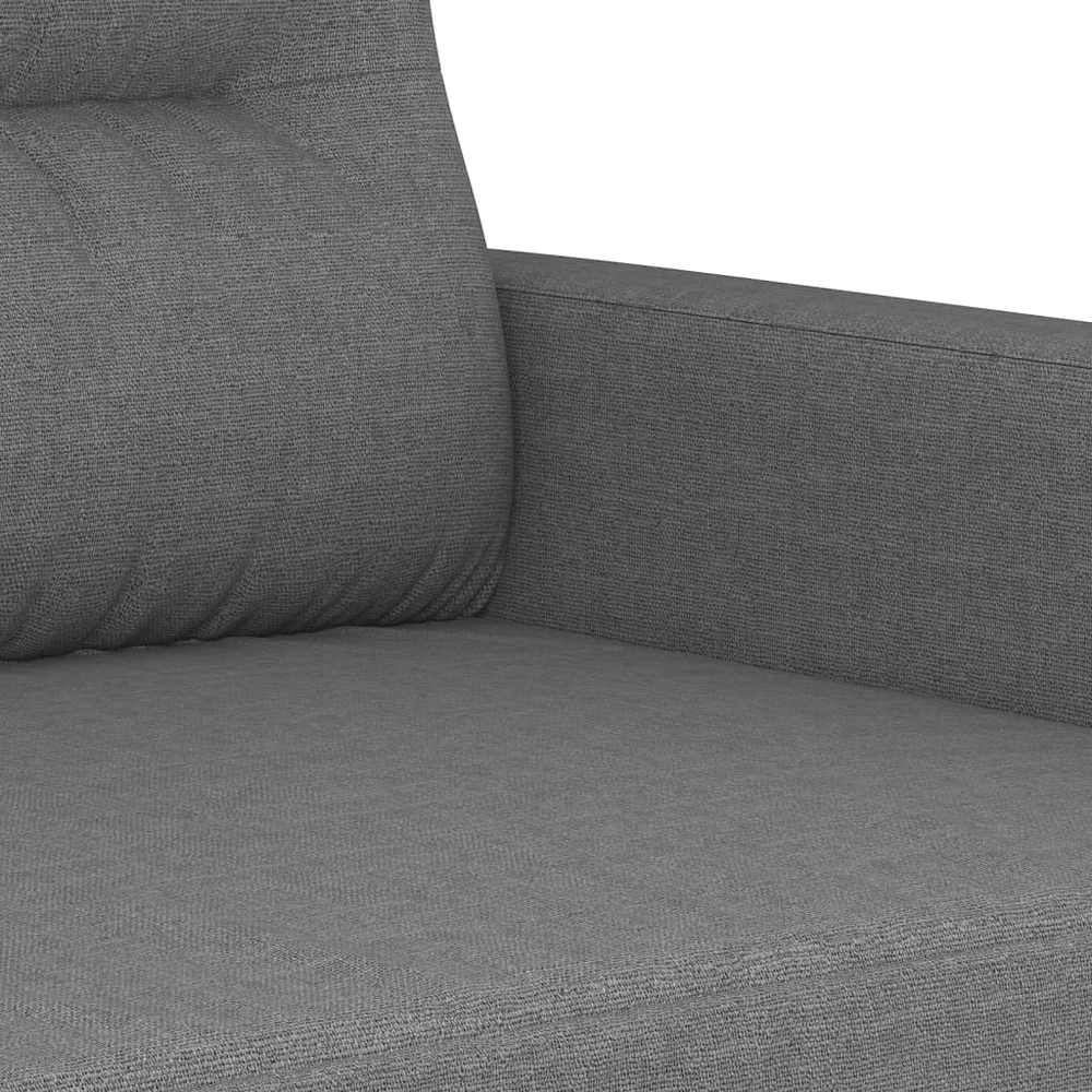 Sofa Sofos komplektas su pagalvėmis, 2 dalių, pilkas, audinys