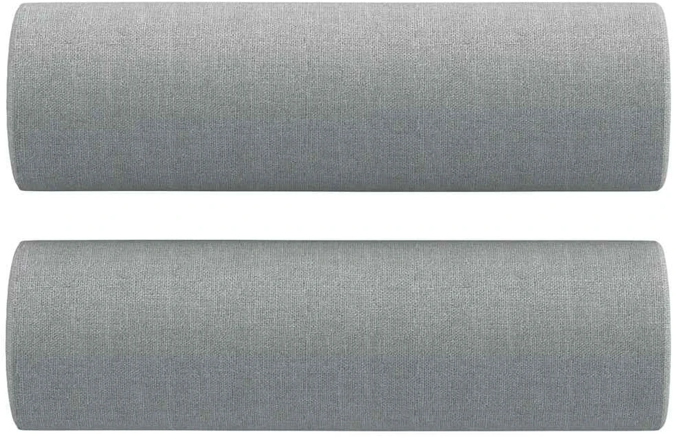 Sofa Sofos komplektas su pagalvėmis, 2 dalių, pilkas, audinys