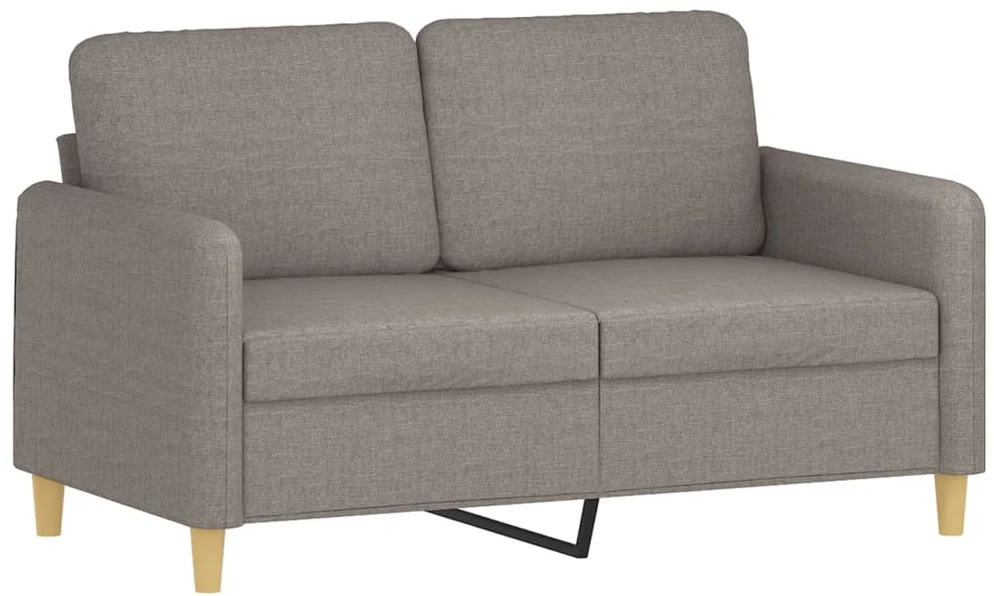 Sofa Sofos komplektas su pagalvėmis, 2 dalių, taupe, audinys