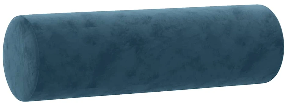 Sofa Sofos komplektas su pagalvėmis, 2 dalių, mėlynas, aksomas