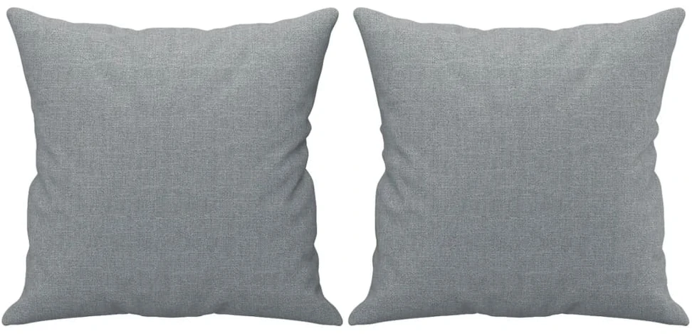 Sofa Sofos komplektas su pagalvėmis, 2 dalių, pilkas, audinys