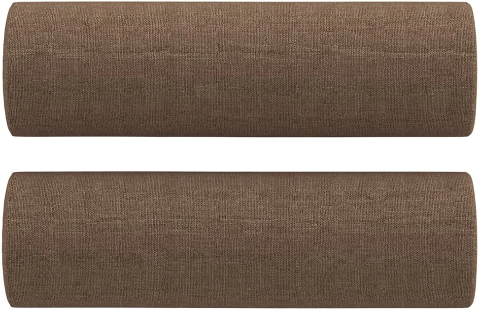 Sofa Sofos komplektas su pagalvėmis, 2 dalių, rudas, audinys