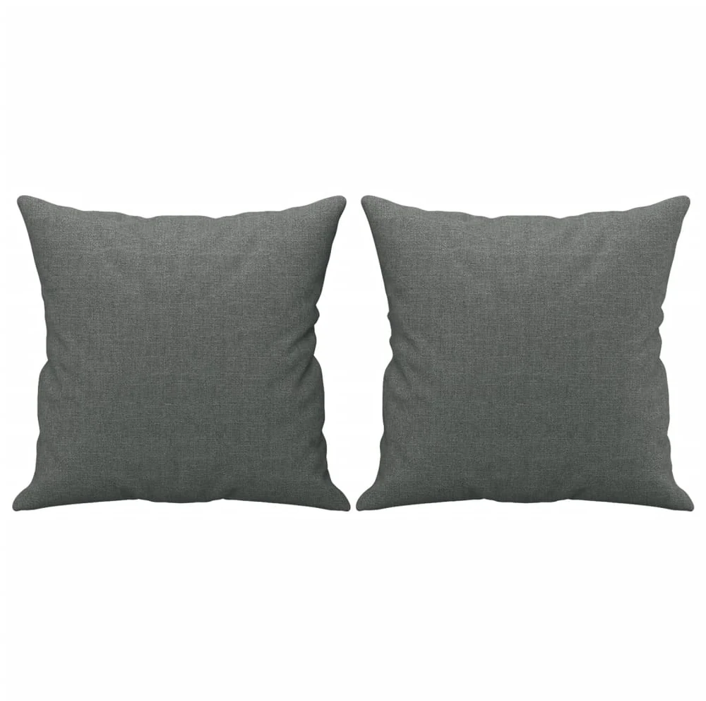 Sofa Sofos komplektas su pagalvėmis, 2 dalių, pilkas, audinys