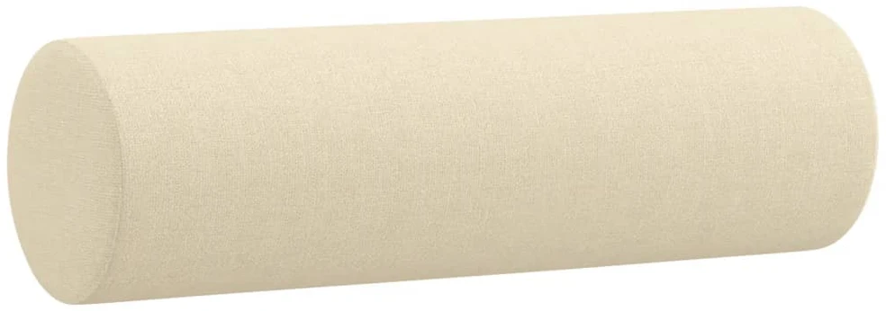 Sofa Sofos komplektas su pagalvėmis, 2 dalių, kreminis, audinys