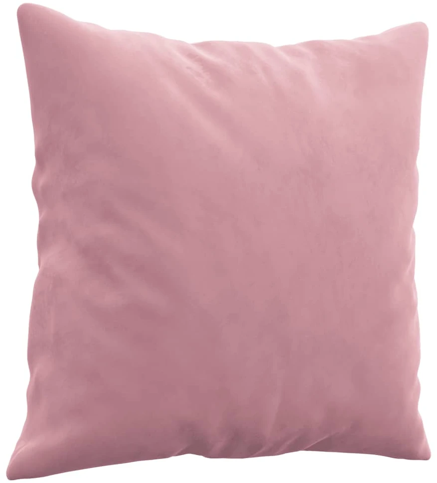 Sofa Sofos komplektas su pagalvėmis, 2 dalių, rožinis, aksomas