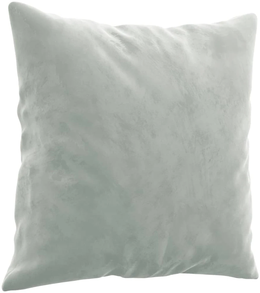 Sofa Sofos komplektas su pagalvėmis, 2 dalių, pilkas, aksomas