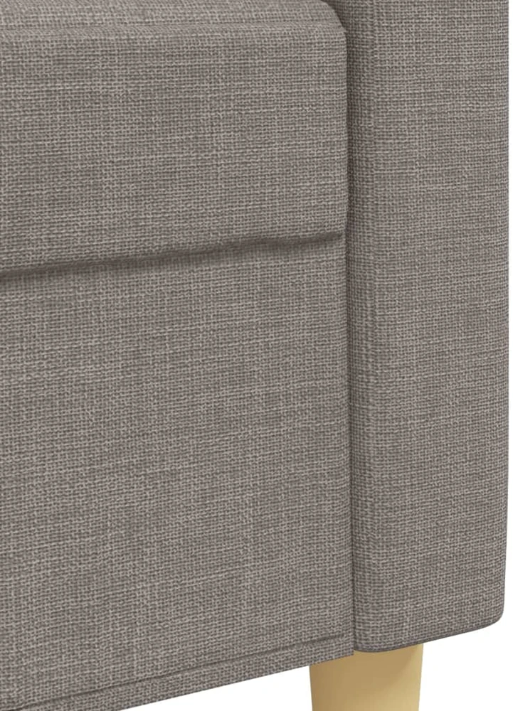 Sofa Sofos komplektas su pagalvėmis, 2 dalių, taupe, audinys