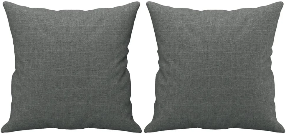 Sofa Sofos komplektas su pagalvėmis, 2 dalių, pilkas, audinys