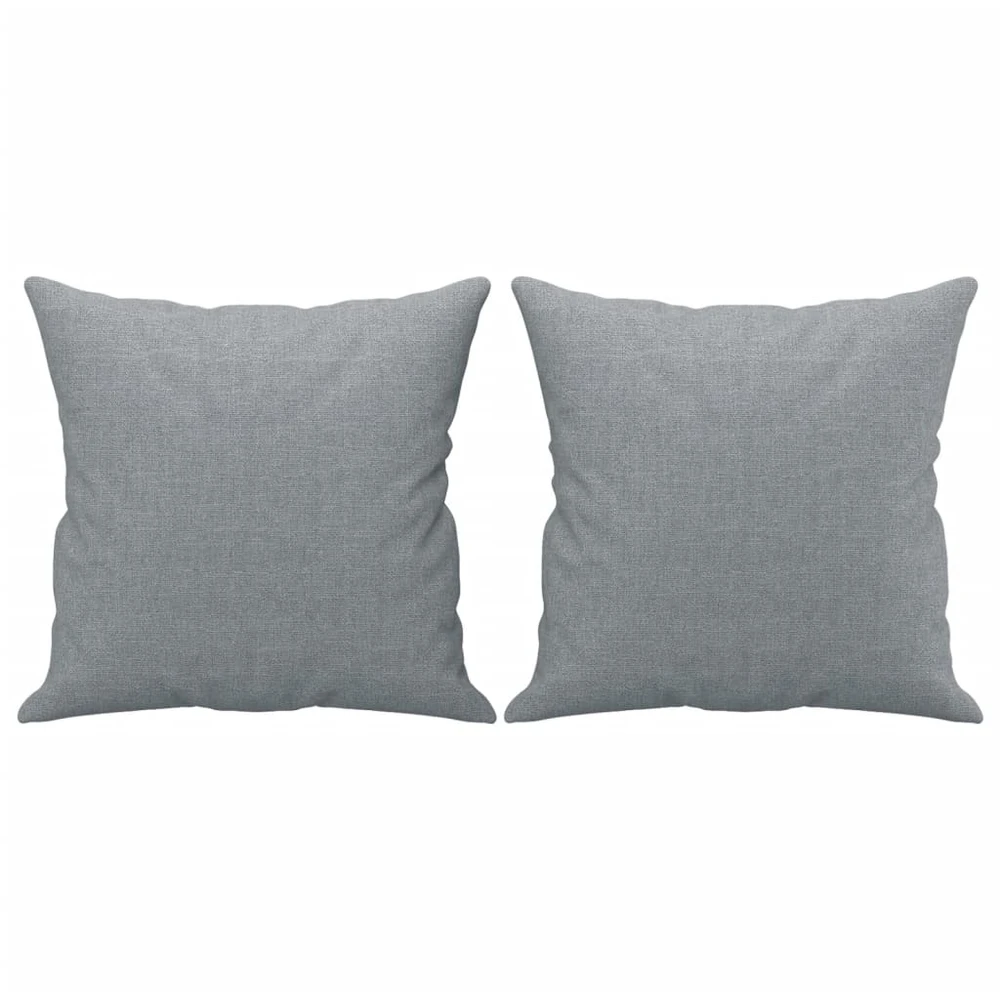 Sofa Sofos komplektas su pagalvėmis, 2 dalių, pilkas, audinys