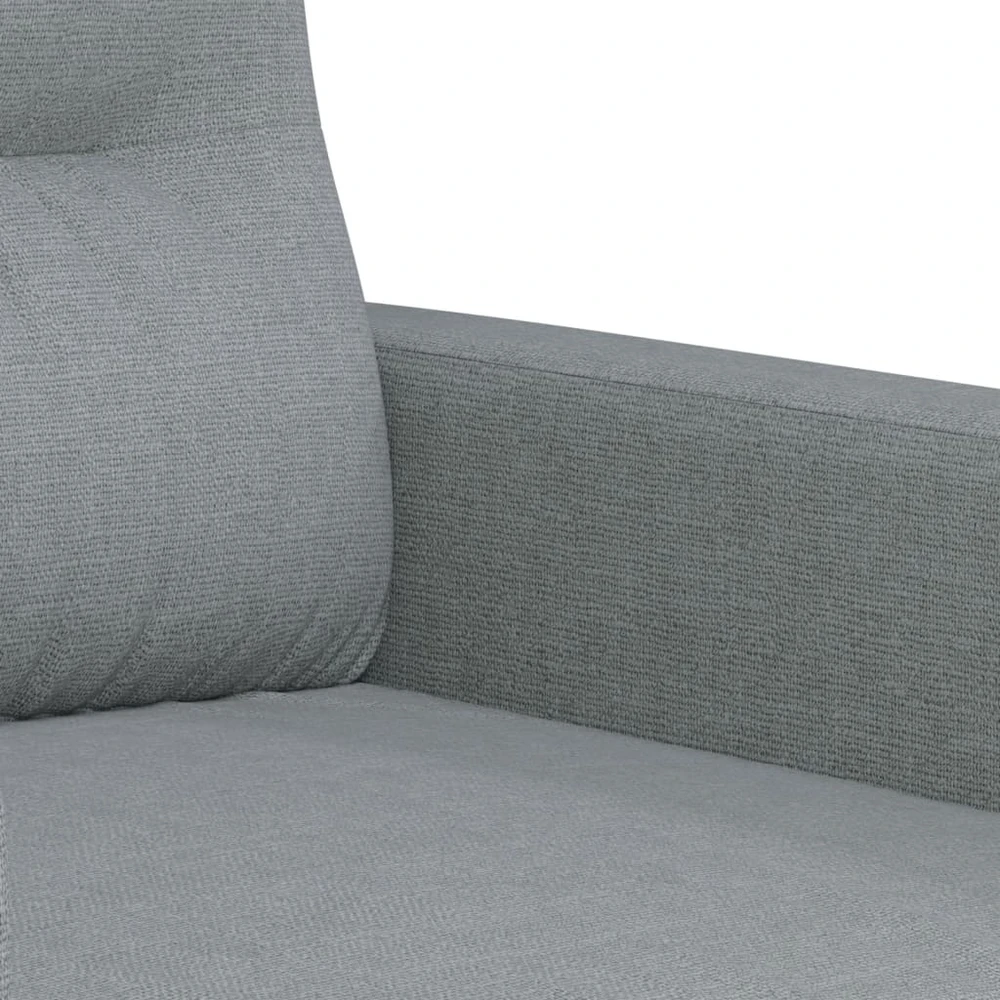 Sofa Sofos komplektas su pagalvėmis, 2 dalių, pilkas, audinys