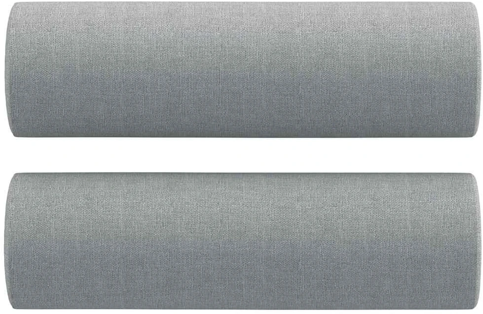 Sofa Sofos komplektas su pagalvėmis, 2 dalių, pilkas, audinys
