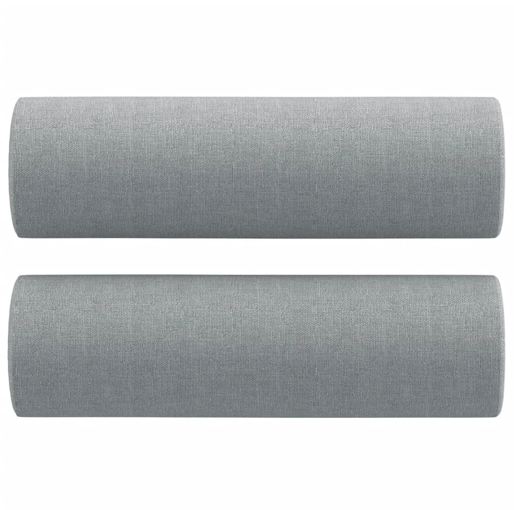 Sofa Sofos komplektas su pagalvėmis, 2 dalių, pilkas, audinys