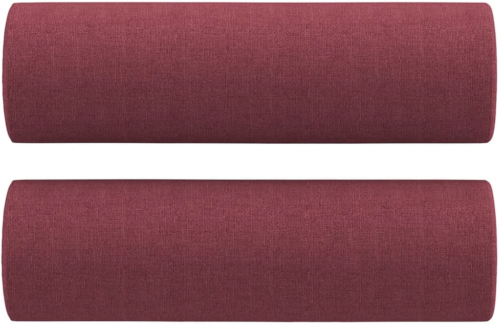 Sofa Sofos komplektas su pagalvėmis, 2 dalių, vyno, audinys
